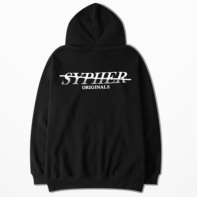 Retro Graffiti Hip-Hop Hip-hHop Hooded Plus Velvet Sweater Men's And Women's Hoodies - CozyLooter