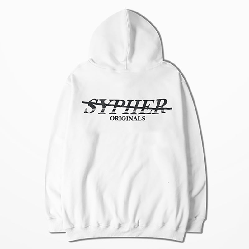 Retro Graffiti Hip-Hop Hip-hHop Hooded Plus Velvet Sweater Men's And Women's Hoodies - CozyLooter