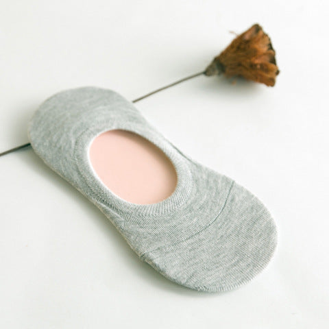 Women's Solid Color Socks Low Cut Shallow Mouth Leisure Boat Socks - CozyLooter