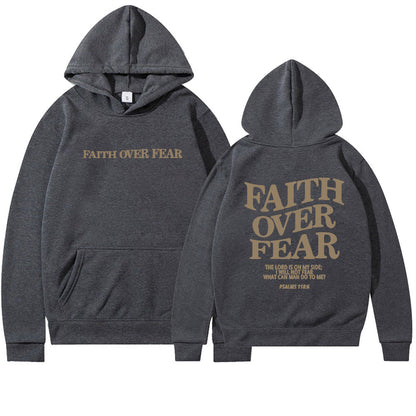 Faith Over Fear Men's And Women's Hoodies Sweater - CozyLooter