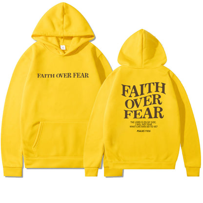 Faith Over Fear Men's And Women's Hoodies Sweater - CozyLooter